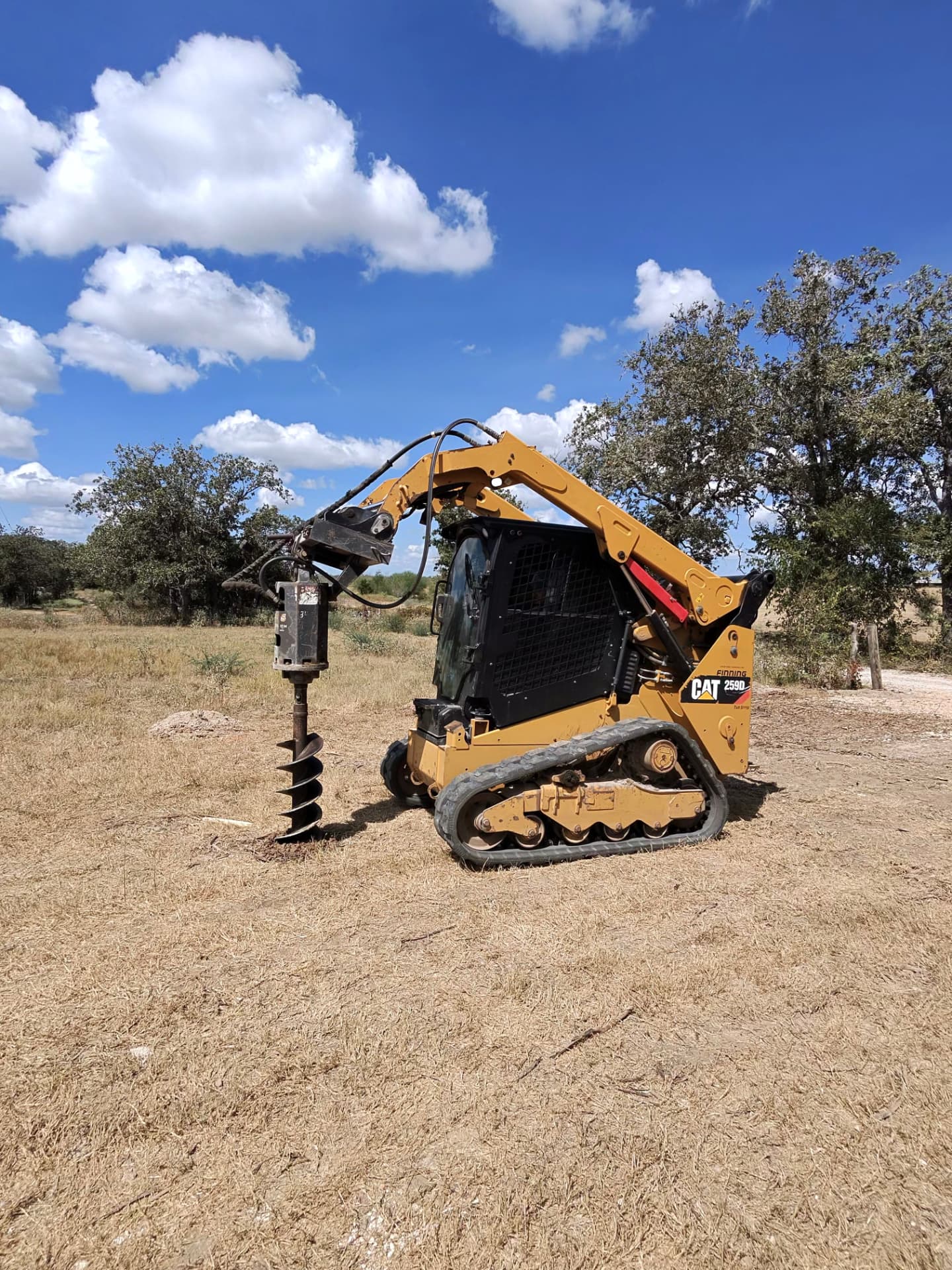 Post Holes & Post Driver — Martinez Ranch & Land Services